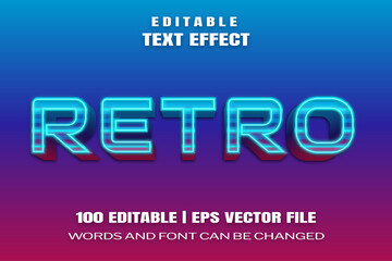 text effects Retro