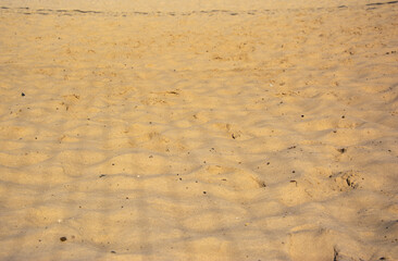 Sand beach volleyball court