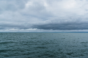 clouds over sea