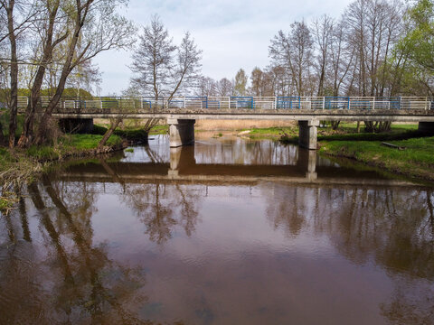 Road bridge over a small river.