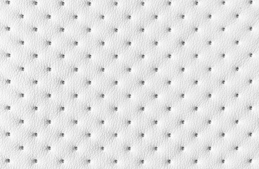 White dotted quilted leather soft background pattern