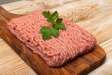 Turkey Mince Meat, Ground Fresh Fillet, Uncooked Mincemeat