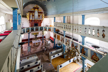 The historic church of Sünna in Thuringia Rhön