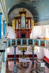 The historic church of Sünna in Thuringia Rhön