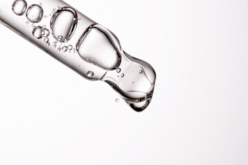 Pipette with serum, gel, oil or other cosmetic product.
