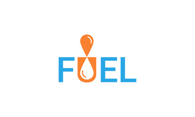 Fuel logo design vector templet, 