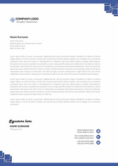 Corporate letterhead design template