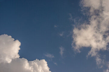 Blue sky with light clouds