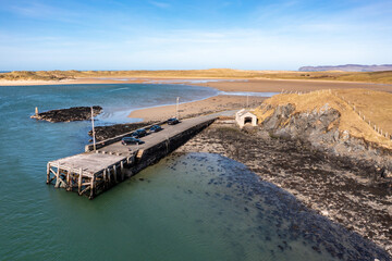 Aerial view of Ballyness Pier in County Donegal - Ireland © Lukassek