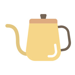 Kettle , Coffee flat icon.