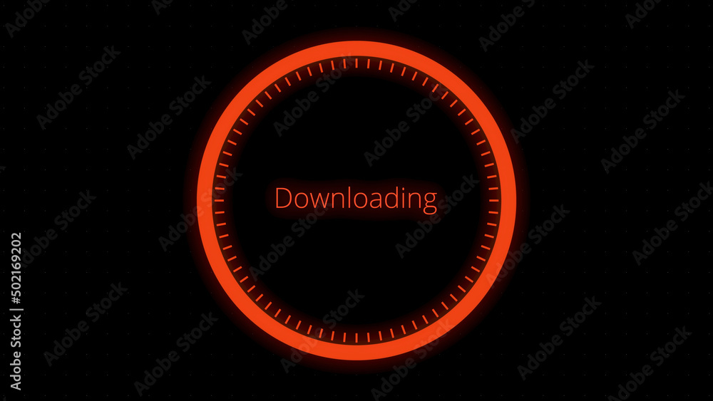 Aufkleber infographics circular graph animation counting. loading animation