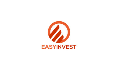 Invest logo design vector templet, 