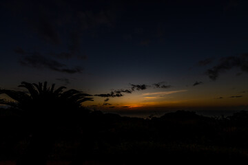 夕焼け空　グラデーション　石垣島　沖縄