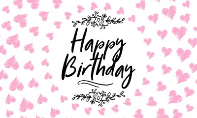 Happy birthday retro vector illustration for celebration various different background, invitation card, houshold element, party related item