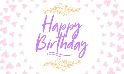 Happy birthday retro vector illustration for celebration various different background, invitation card, houshold element, party related item