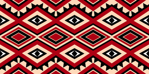 Traditional oriental ethnic geometric pattern design for background, carpet, wallpaper, clothing, wrap, batik, fabric, embroidery, illustration, vector, beautiful.