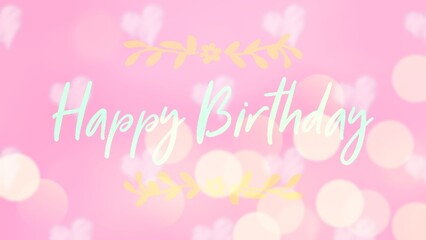 Happy birthday retro vector illustration for celebration various different background, invitation card, houshold element, party related item