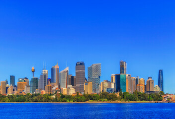 Fototapeta premium Syd CBD RBG Wide From Ferry