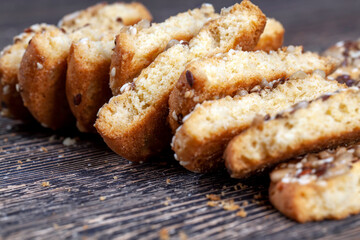 wheat cookies with flax and sunflower seeds