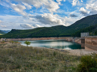 Tranco Reservoir in the Sierra de Cazorla, province of Jaen, Spain