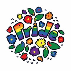 Rainbow LGBS in support of tolerant attitude towards the community and civil equality for all people. Decoration during the celebration of the month of pride.