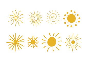 sun illustration isolated on white background