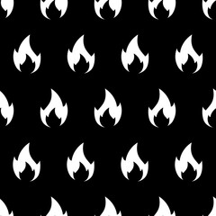 Fires Background with Seamless Flames for Prints Design