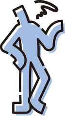 あきれる棒人間