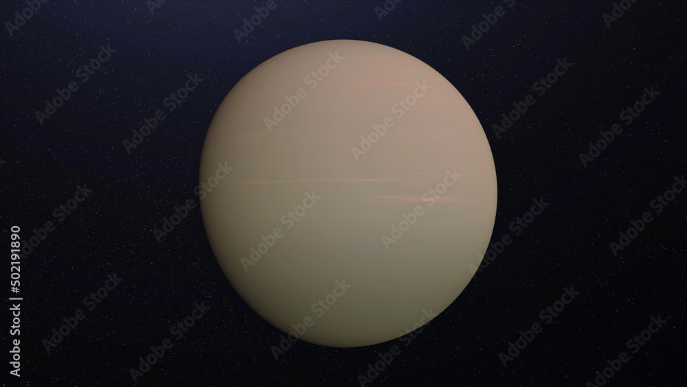 Poster abstract animation of rotating planet pluto. animation. abstract monotone surface of planet pluto in