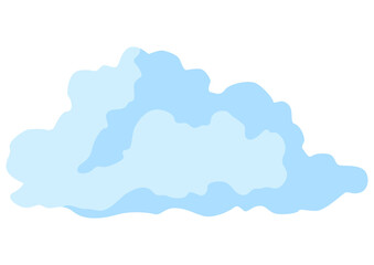 Stylized image of cloud. Natural illustration. Abstract style.
