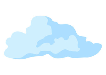 Stylized image of cloud. Natural illustration. Abstract style.