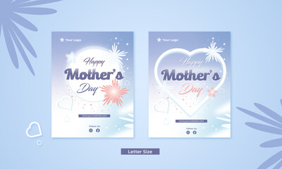 Happy Mother's Day Flyer Letter Size. 