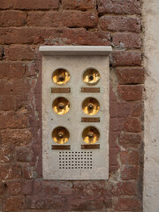 Old bell, at the entrance gate