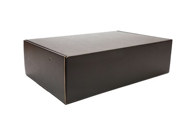 Unopened Black Cardboard Box