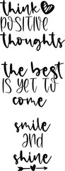 Positive Quotes Vector Illustration Bundle vol 1