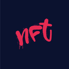 NFT graffiti style text