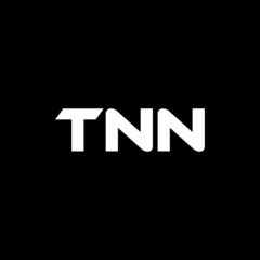 TNN letter logo design with black background in illustrator, vector logo modern alphabet font overlap style. calligraphy designs for logo, Poster, Invitation, etc. 