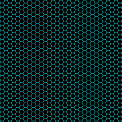 Background pattern seamless hexagonal abstract blue luxury color geometric vector. Metal grid background pattern. Black abstract background hexagon colorful light decoration.