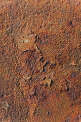 Corrosion of metal surface as background texture