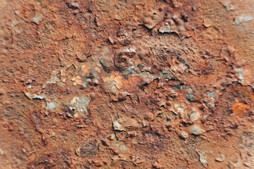 Corrosion of metal surface as background texture