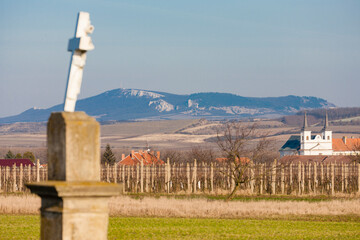 Obraz premium Church in Wullersdorf, Hollabrunn district, Lower Austria, Austria