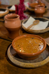 dishes in a medieval tavern, Hungary