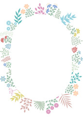 empty floral background, vector