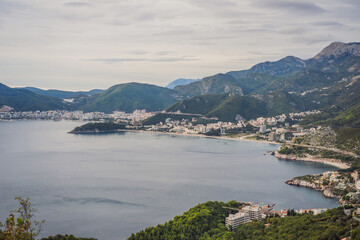 Fototapeta premium Mountains in Montenegro near the resort town of Budva