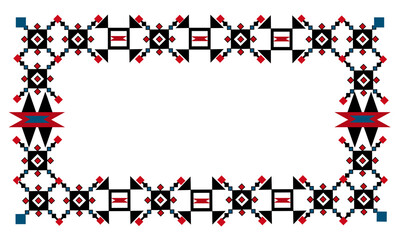 Serbian folk motifs from Pirot carpets and embroideries from old Serbia