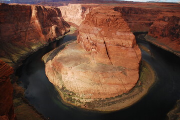 Horseshoe Bend in Colorado River near Glen Canyon United States