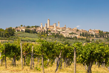 San Gimignano, UNESCO site, Tuscany, Italy - obrazy, fototapety, plakaty