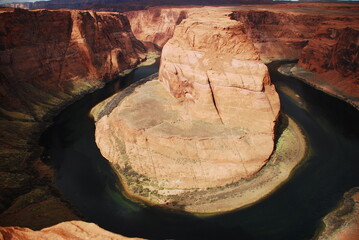 Horseshoe Bend in Colorado River near Glen Canyon United States Arizona Utah