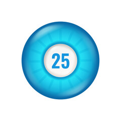 Pinball Blue Ring Composition