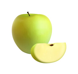 Realistic Apple Fruit Composition